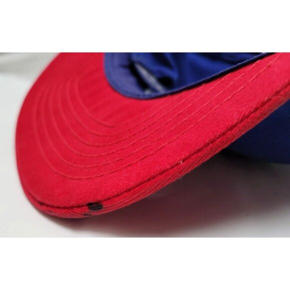 Vintage Jim Beam Blue Red Adjustable Snapback Baseball Hat Cap OSFM - Picture 12 of 12